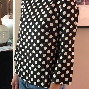 J.crew polka dot silk top